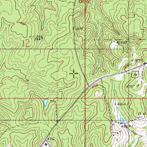 Topographic Map of Oil Field Church, LA