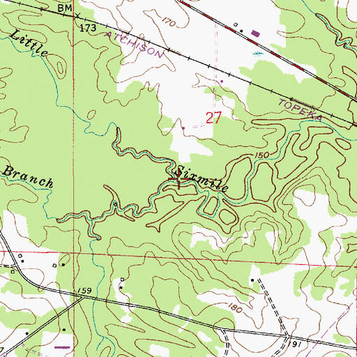 Topographic Map of Panther Branch, LA