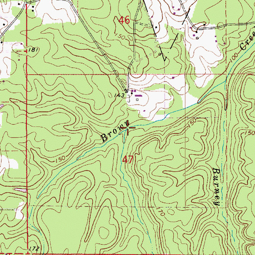 Topographic Map of Patterson Branch, LA