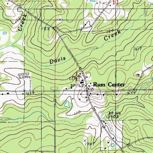 Topographic Map of Pilgrim Church, LA