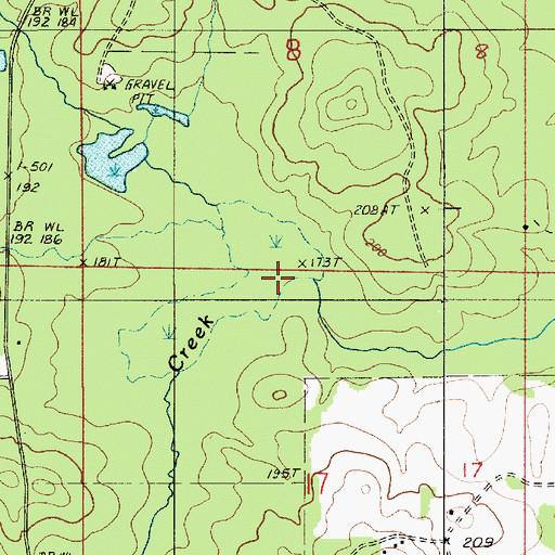 Topographic Map of Prothro Mill Creek, LA