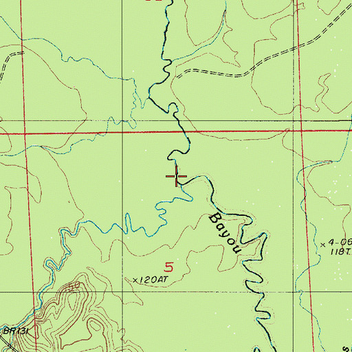 Topographic Map of Ragan Creek, LA