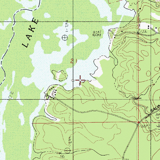 Topographic Map of Range Creek, LA