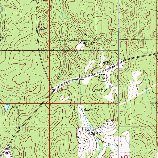 Topographic Map of Rocky Ridge School, LA