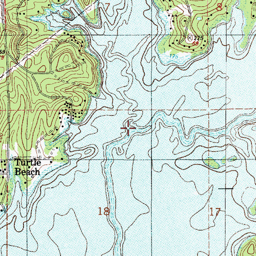 Topographic Map of Salter Creek, LA