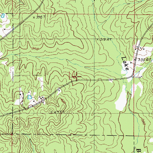 Topographic Map of Sanctified Church, LA