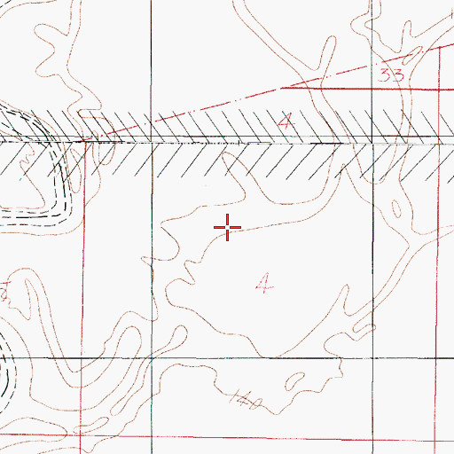 Topographic Map of Sandy Slough, LA