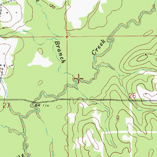 Topographic Map of Schoolhouse Branch, LA
