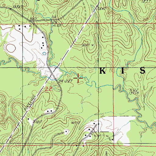 Topographic Map of Socia Branch, LA