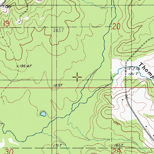 Topographic Map of Thompson Creek, LA