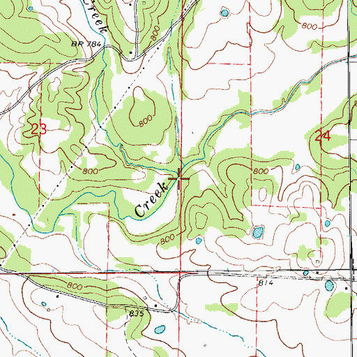 Topographic Map of Shipman Creek, AR