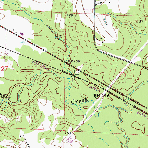Topographic Map of Turkey Creek, LA