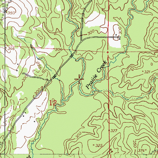 Topographic Map of Twin Branch, LA