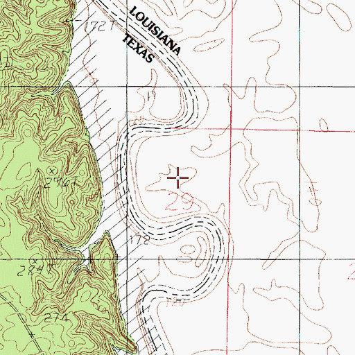 Topographic Map of Webb Lake, LA
