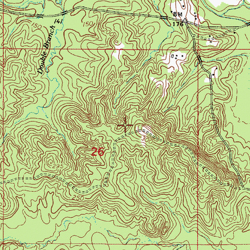 Topographic Map of Jackson Overlook, LA