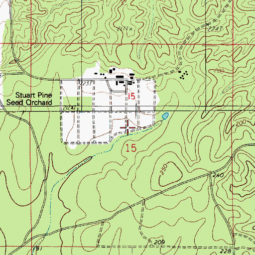 Topographic Map of Catahoula Work Center, LA