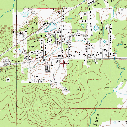 Topographic Map of Winn Ranger District Office, LA