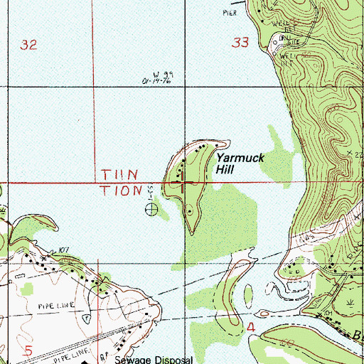 Topographic Map of Yarmuck Hill, LA