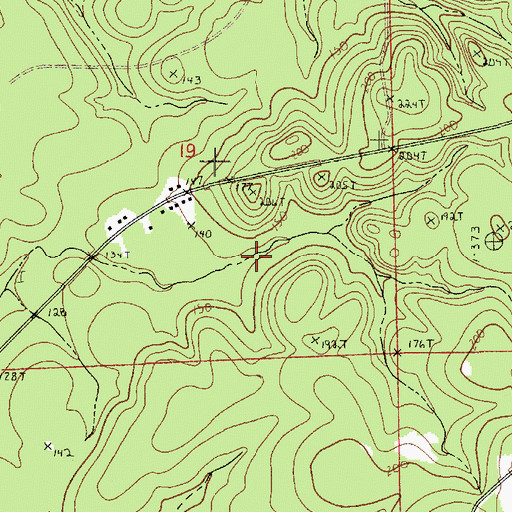 Topographic Map of Dogwood Trail, LA