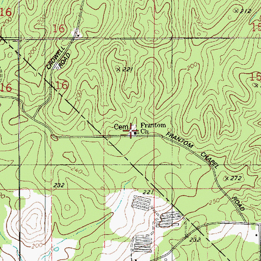 Topographic Map of Frantom Chapel School (historical), LA