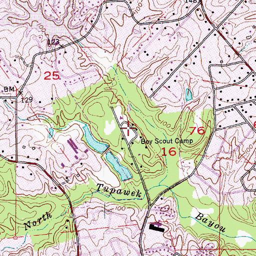 Topographic Map of Kiroli Park, LA