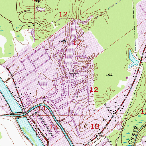 Topographic Map of Lakeview Park, LA