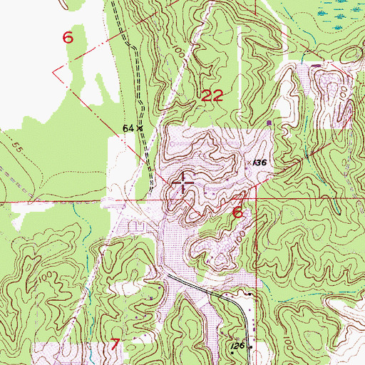 Topographic Map of Northwood Estates, LA