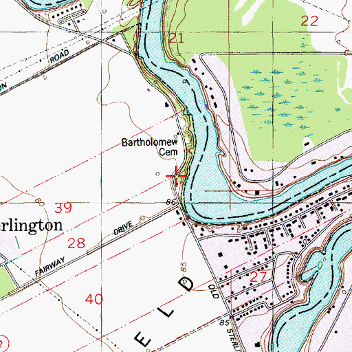 Topographic Map of Potts Landing, LA