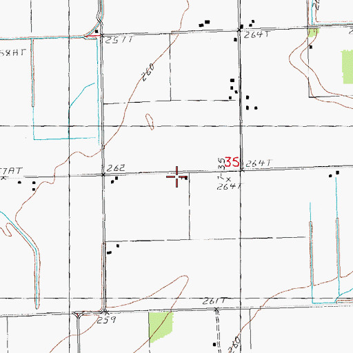 Topographic Map of Simmons Church, AR
