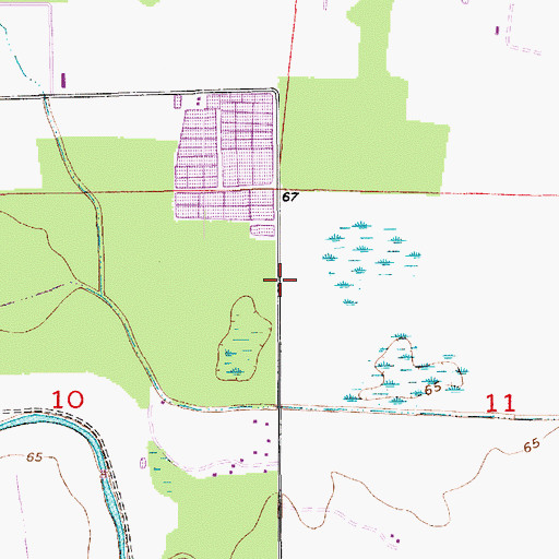 Topographic Map of Southwinds, LA