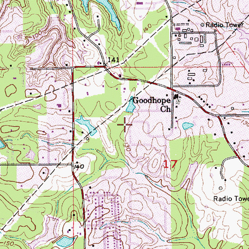 Topographic Map of Sylvan Lake Estates, LA