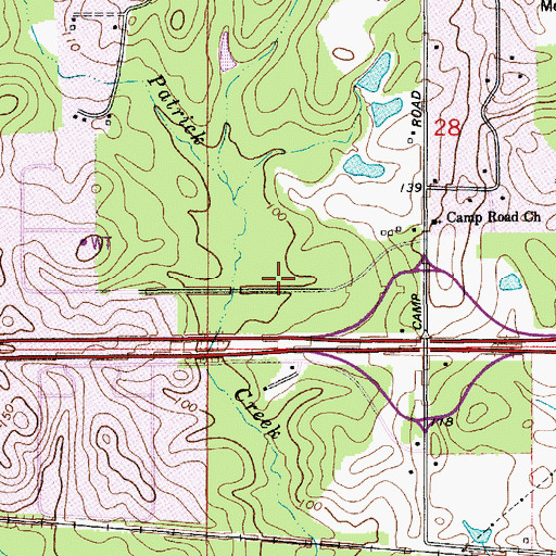 Topographic Map of West Ouachita Industrial Park, LA