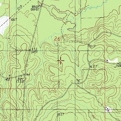 Topographic Map of Marion Gas Field, LA