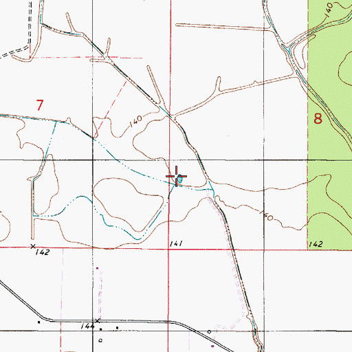Topographic Map of Thorn Lake (historical), LA
