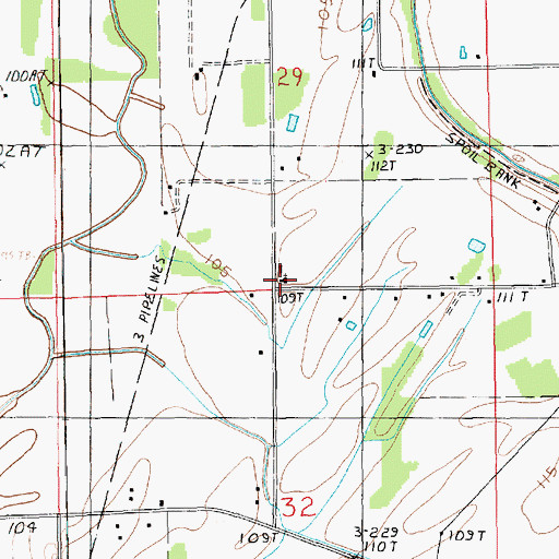 Topographic Map of Hill School (historical), LA