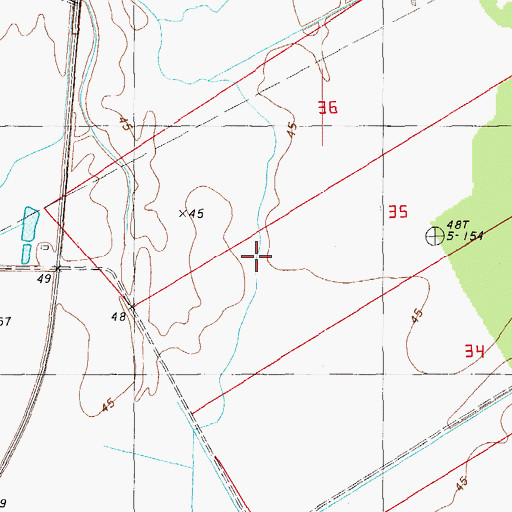Topographic Map of Brabston (historical), LA