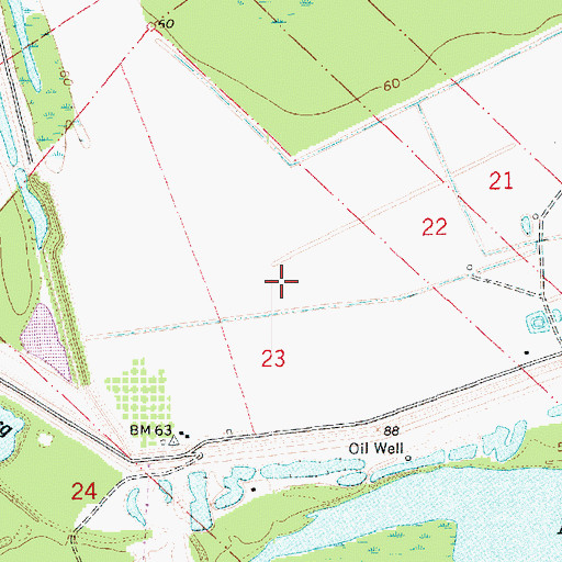 Topographic Map of Grassmere Plantation, LA