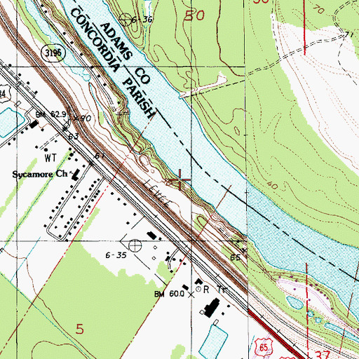 Topographic Map of Marengo Bend Revetment, LA