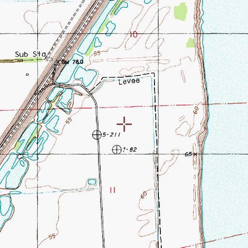 Topographic Map of Morville Plantation, LA