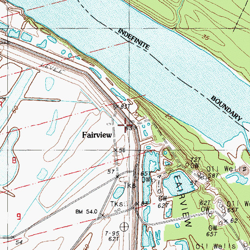 Topographic Map of Mount Zion Church (historical), LA
