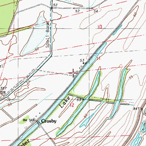 Topographic Map of Point Pleasant Church (historical), LA