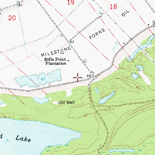 Topographic Map of Saint James Church (historical), LA