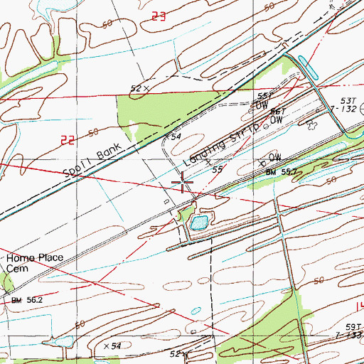 Topographic Map of Saint Pauls Church (historical), LA