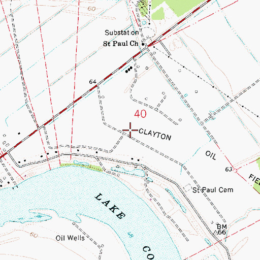 Topographic Map of Windemere Plantation, LA
