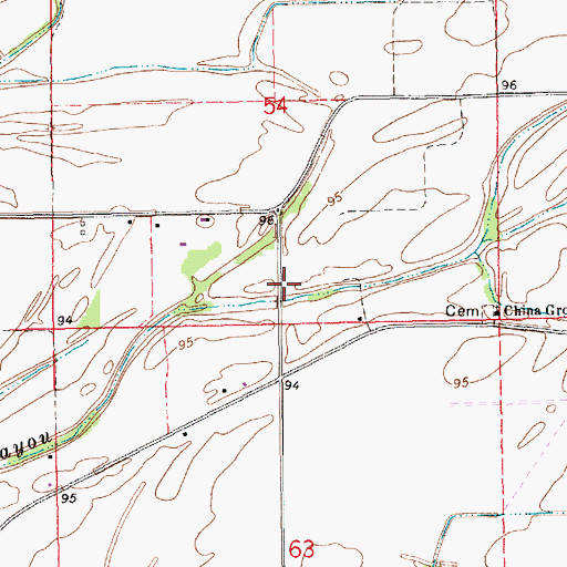 Topographic Map of Joyce Chapel (historical), LA