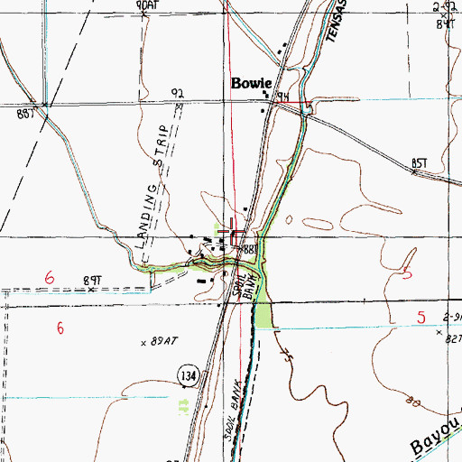 Topographic Map of Lickskillet School (historical), LA