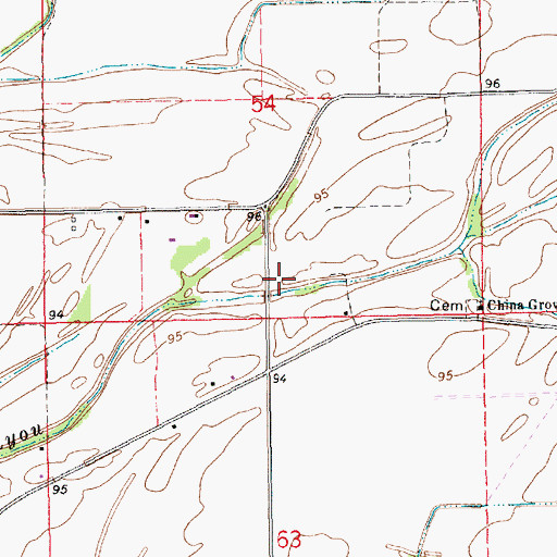 Topographic Map of Winterfield School (historical), LA