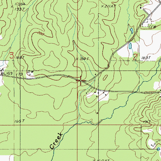 Topographic Map of Oak Grove School (historical), LA
