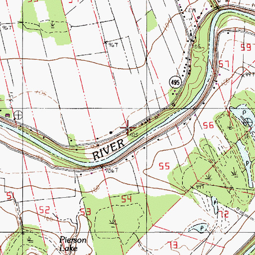 Topographic Map of Pollockville, LA