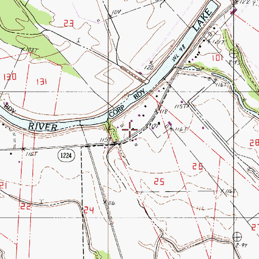 Topographic Map of Saint Matthew Church (historical), LA